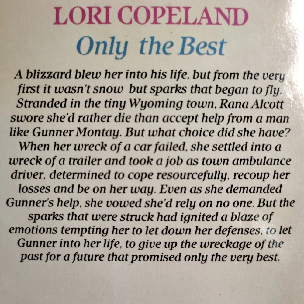 Candlelight Ecstasy Supreme Only the Best Lori‎ Copeland Romance Paperback 1984